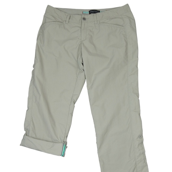 Marmot Nylon Roll Up Hiking Pants, Light Khaki - Size 10 - Picture 3 of 13